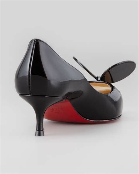 christian louboutin low heel pumps.